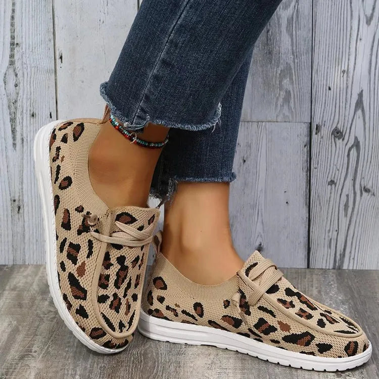 Leopard Print Slip-On Sneakers