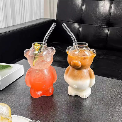 Bear Hugs Glass Cup 320ml