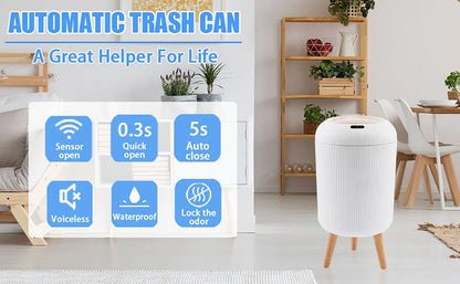 AuraSense Automatic Touchless Trash Can