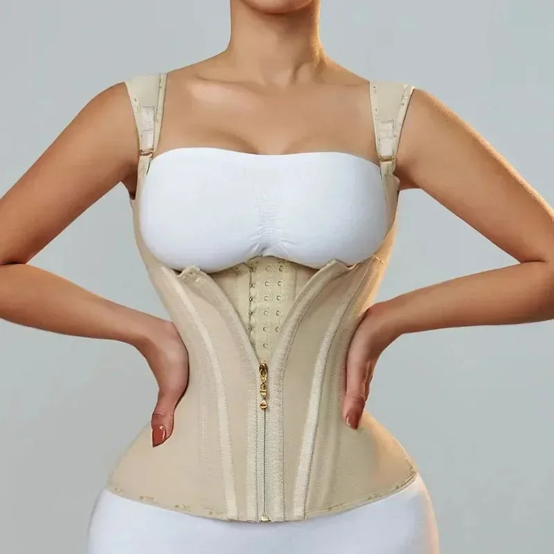 Double Waistband Tummy Control Vest Waist Trainer