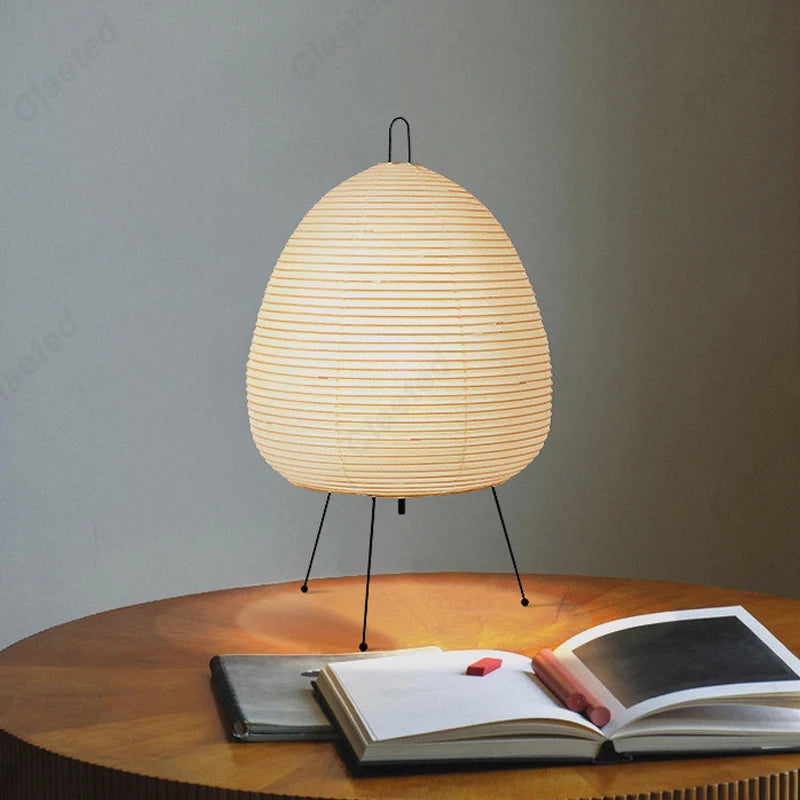 Akari-Inspired Japanese Table Lamp