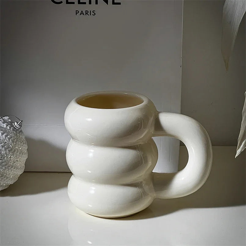 Nordic Loop Ceramic Mug – 400ml