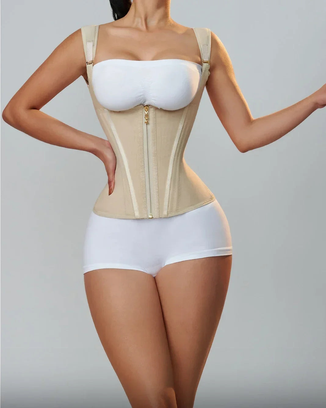 Double Waistband Tummy Control Vest Waist Trainer