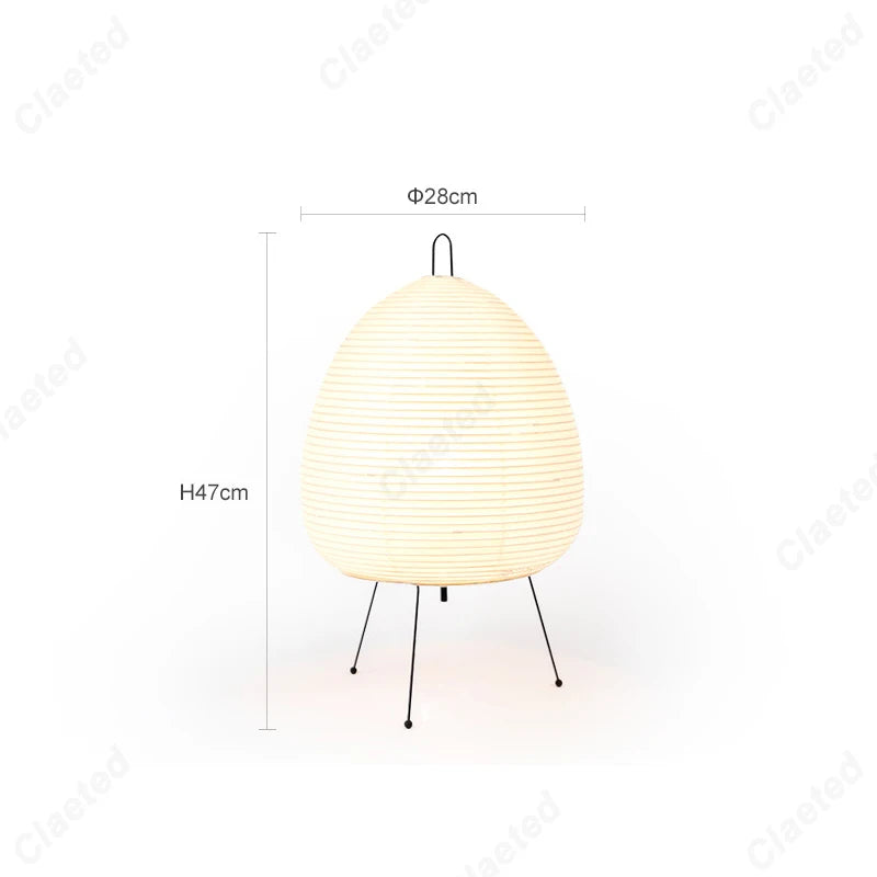 Akari-Inspired Japanese Table Lamp