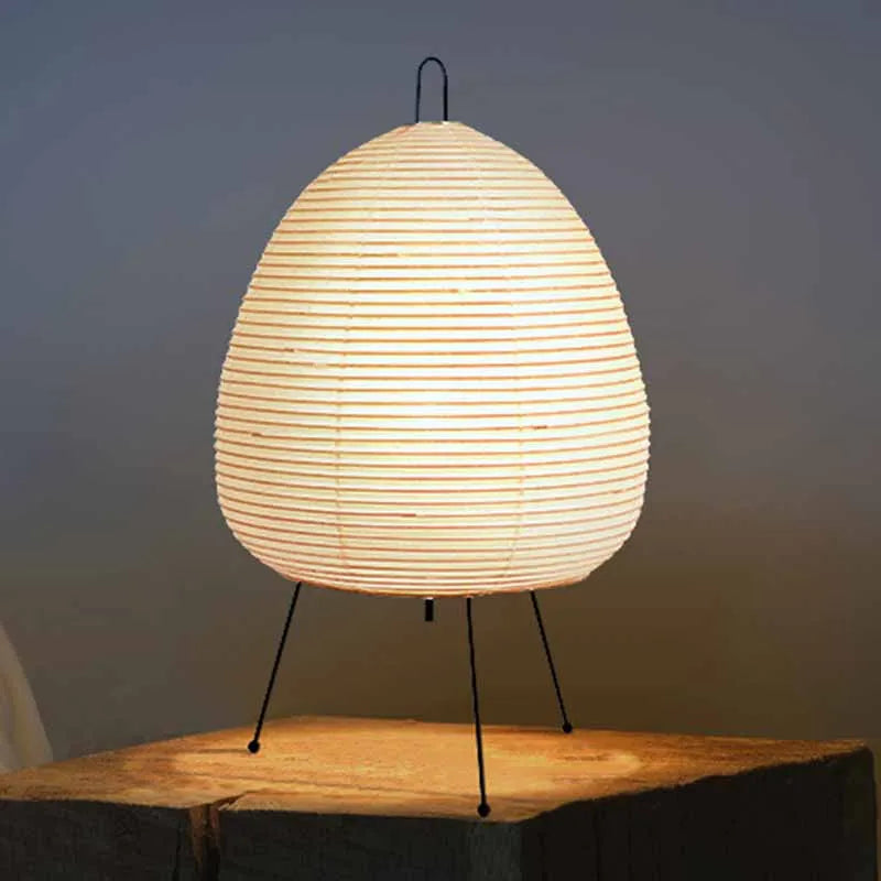 Akari-Inspired Japanese Table Lamp