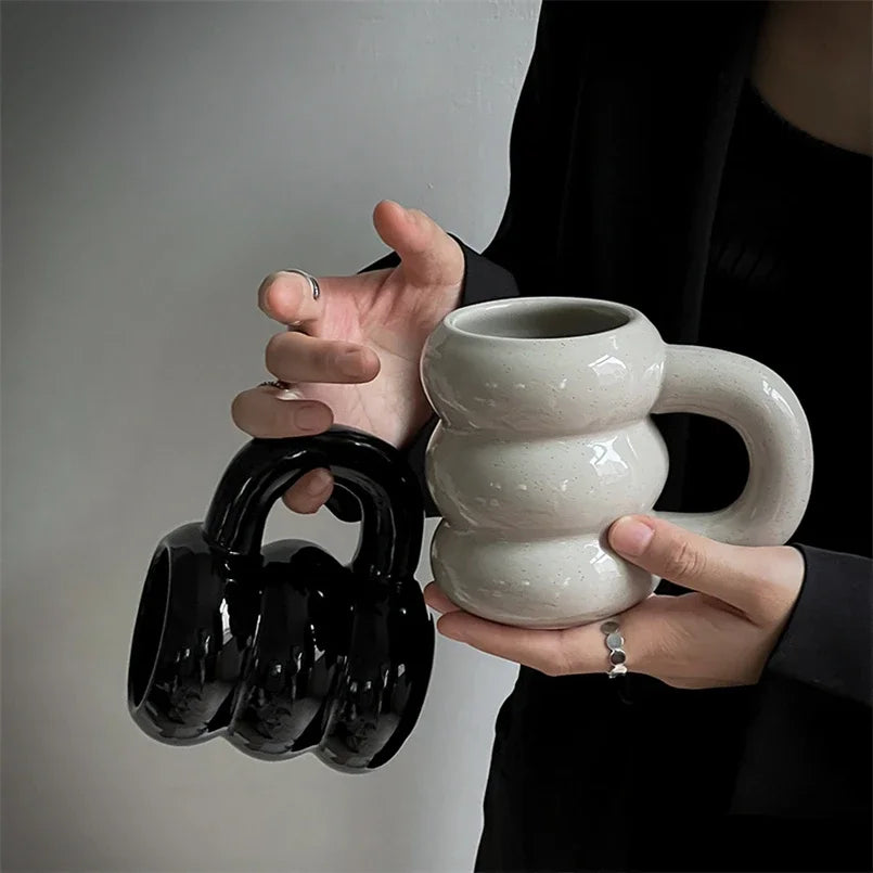 Nordic Loop Ceramic Mug – 400ml