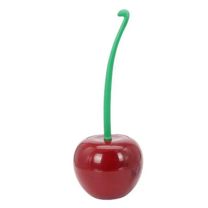 Cherry-Shaped Toilet Brush Holder Set