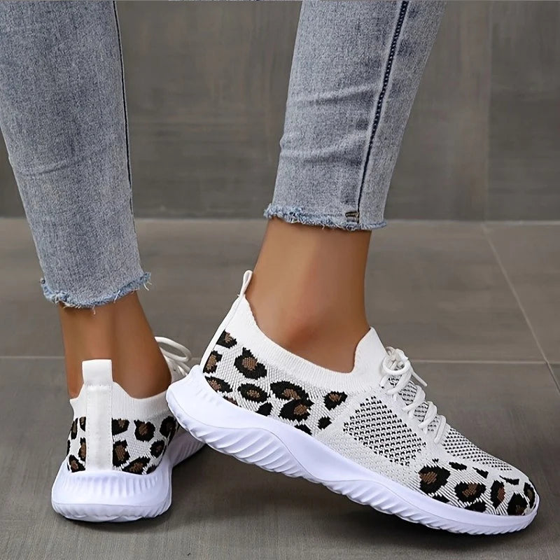 Leopard Print Slip-On Sneakers