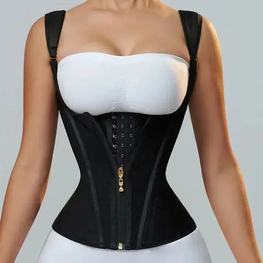 Double Waistband Tummy Control Vest Waist Trainer