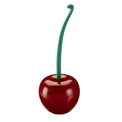 Cherry-Shaped Toilet Brush Holder Set