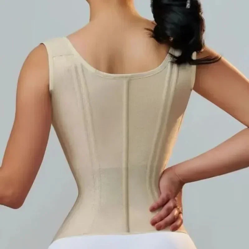 Double Waistband Tummy Control Vest Waist Trainer