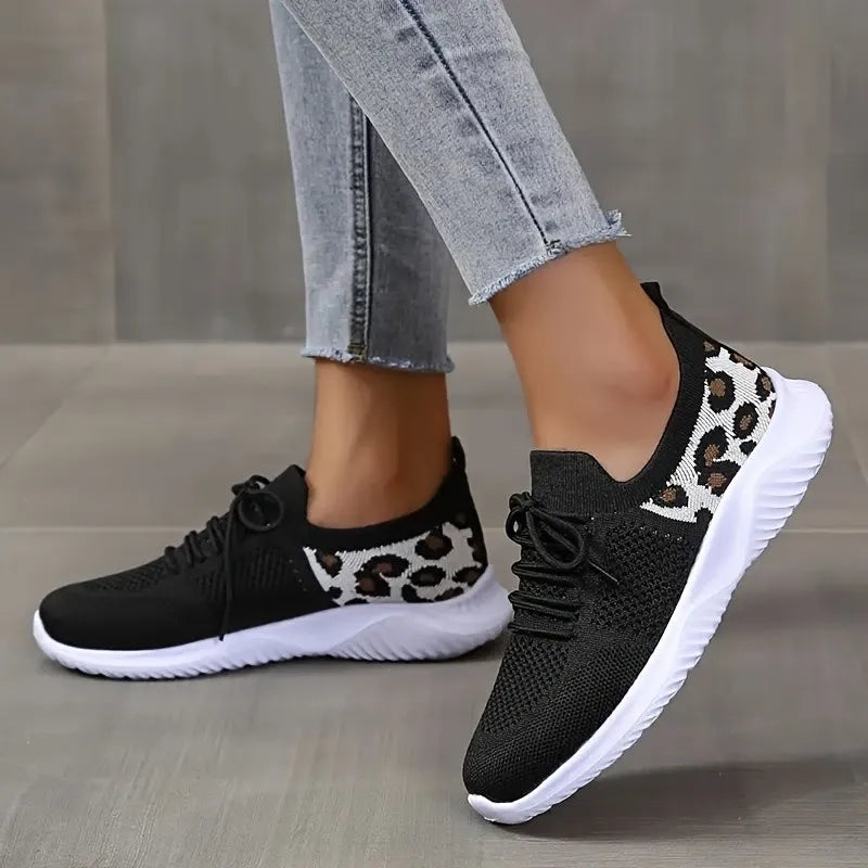 Leopard Print Slip-On Sneakers