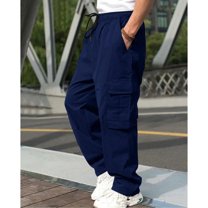 Casual Streetwear Solid Color Cargo Pants