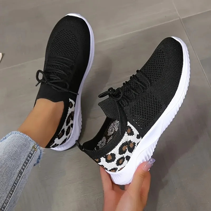 Leopard Print Slip-On Sneakers