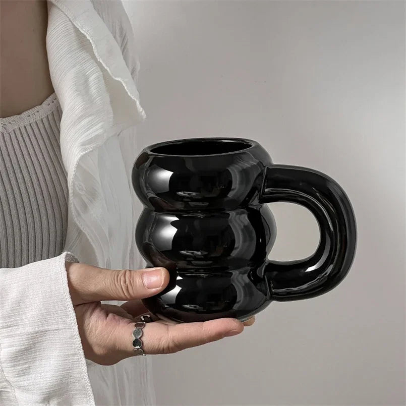 Nordic Loop Ceramic Mug – 400ml