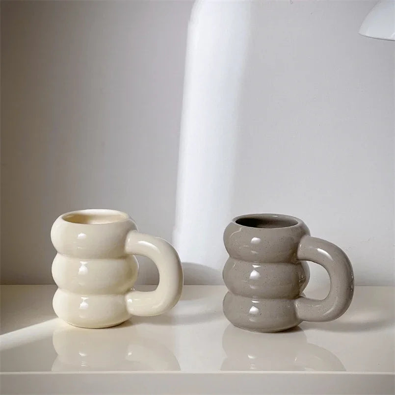 Nordic Loop Ceramic Mug – 400ml