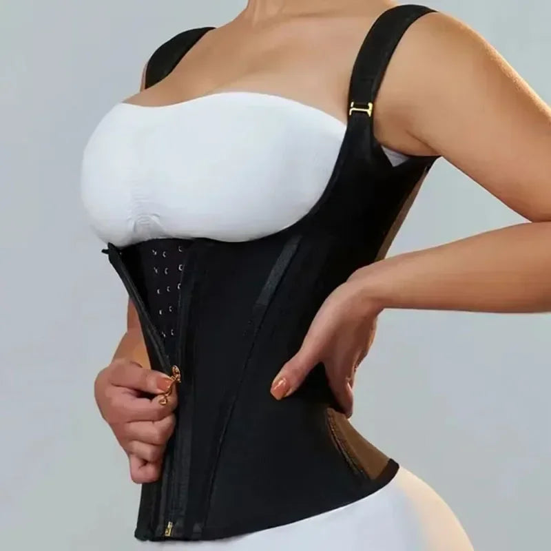 Double Waistband Tummy Control Vest Waist Trainer