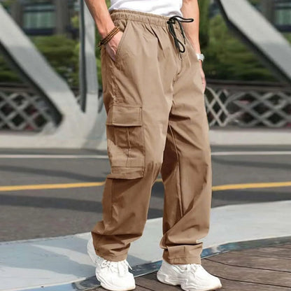 Casual Streetwear Solid Color Cargo Pants