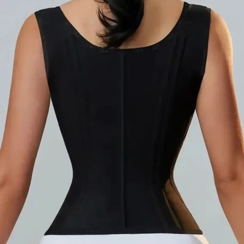 Double Waistband Tummy Control Vest Waist Trainer