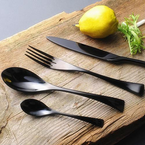 Onyx Noir Cutlery Set